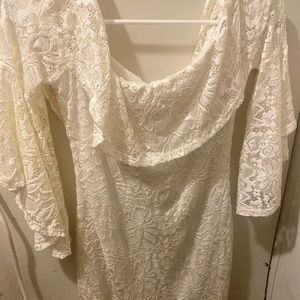 White lace dress from ambiance